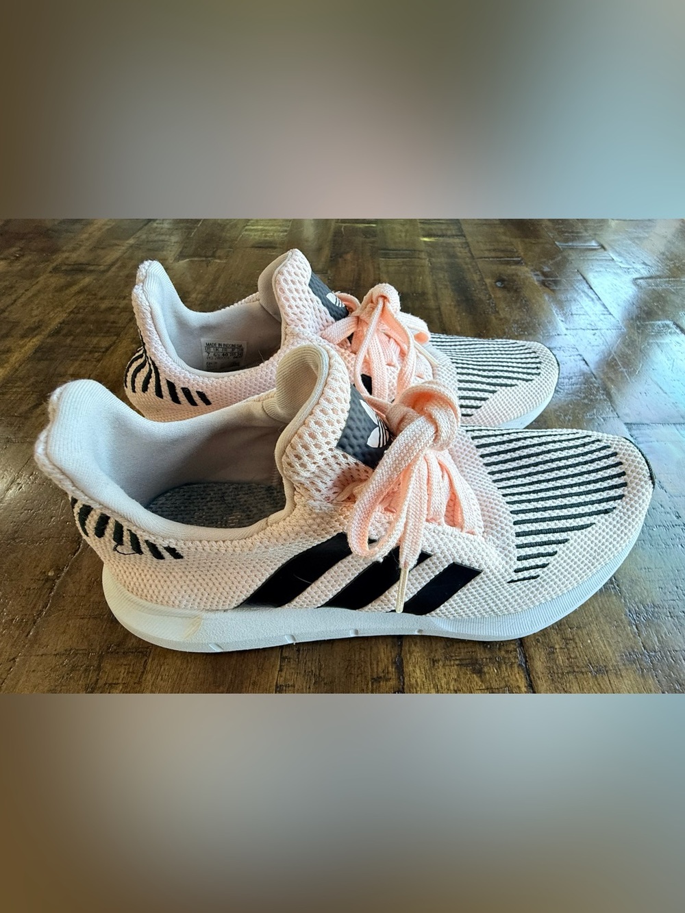 Adidas Men’s CG4162 Pink/Black/White Sneakers • Size 7 • Athletic Lace‑Up